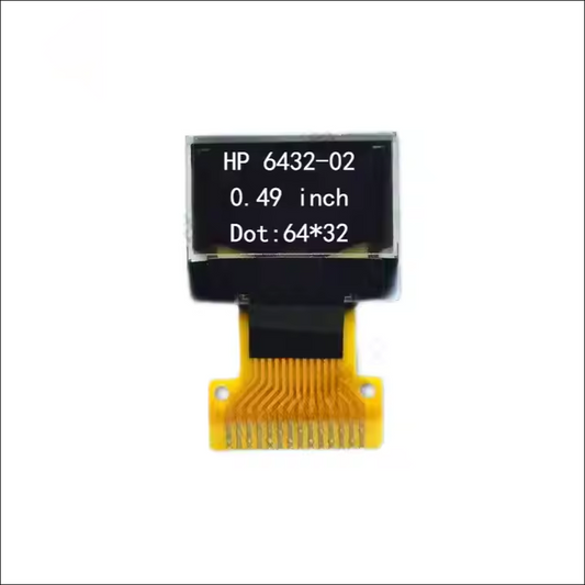 0.49 Inch 64×32 Mini Oled Display I2C Display Color Small Flexible Oled Touch Screen Display