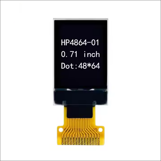 0.71 inch 48×64 oled LCD Screen Flexible 10.54*14.7 Active Area Oled Display Screen oled micro monochrome small lcd display