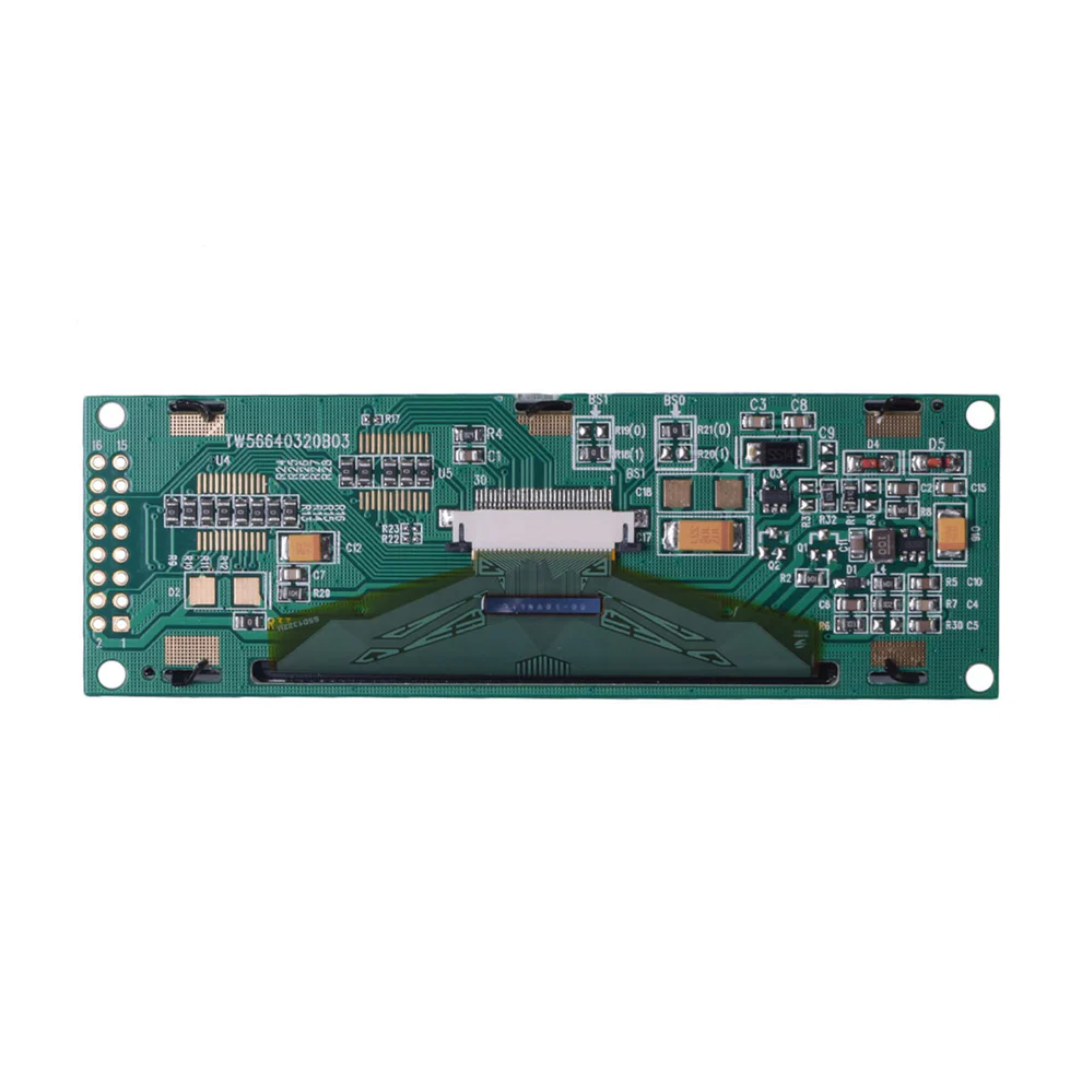 3.2" 256x64 OLED Graphic Monochrome Display Module - MCU, SPI